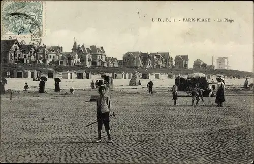 Ak Le Touquet Paris Plage Pas de Calais, La Plage