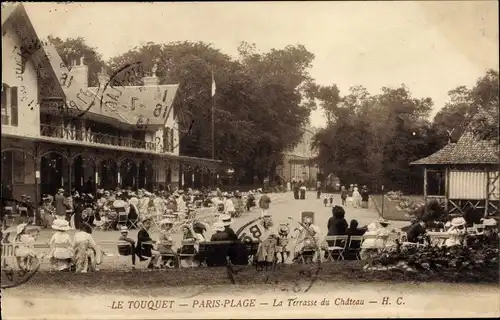 Ak Le Touquet Paris Plage Pas de Calais, Terrasse du Chateau