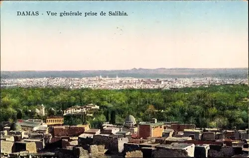 Ak Damaskus Syrien, Vue generale prise de Salihia