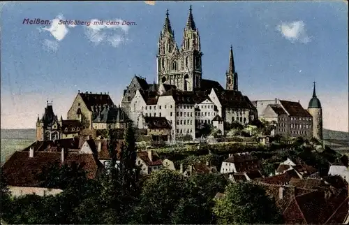 Ak Meißen in Sachsen, Schlossberg mit dem Dom