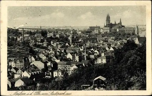 Ak Meißen in Sachsen, Totalansicht, Blick vom Stadtpark