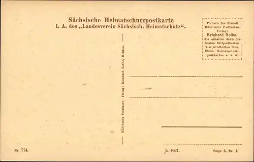 Ak Meißen an der Elbe, Blick von der Landwirtschaftlichen Schule