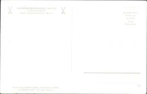 Ak Meißen in Sachsen, Kriegergedächtniskirche, Porzellan, St. Nikolai, Innenansicht