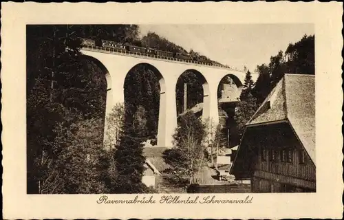 Ak Breitnau im Schwarzwald, Höllental, Höllsteig, Hofgut Sternen, Ravenna Viadukt, Ravennabrücke