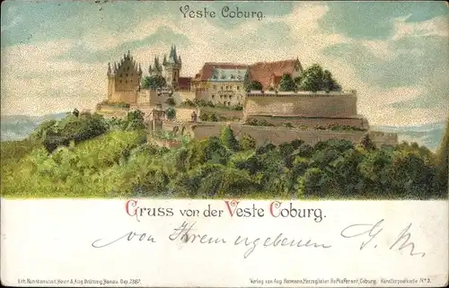 Litho Coburg in Oberfranken, Veste