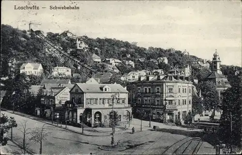 Ak Dresden Loschwitz, Schwebebahn