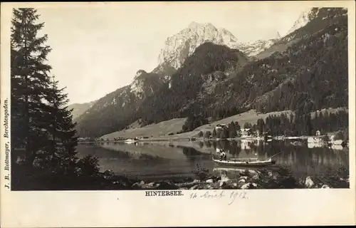 Ak Ramsau im Berchtesgadener Land Oberbayern, Hintersee