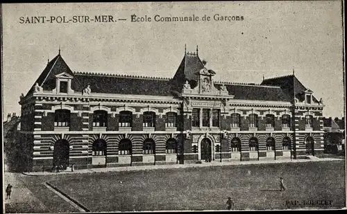 Ak Saint Pol sur Mer Nord, École Communale de Garçons