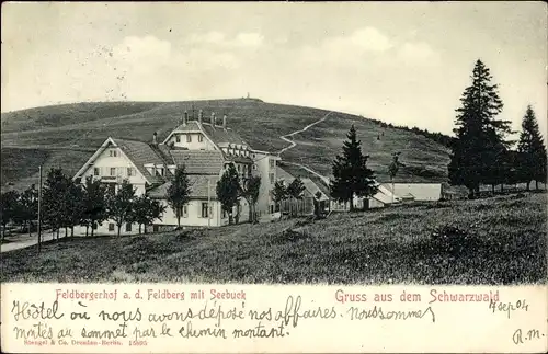 Ak Feldberg im Schwarzwald, Seebuck, Feldbergerhof