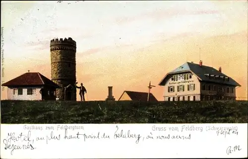 Ak Feldberg Schwarzwald, Gasthaus zum Feldbergturm