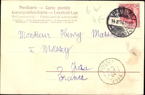 Ak Freiburg im Breisgau, Kaiserstraße mit gothischem Brunnen