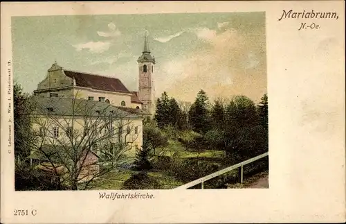 Ak Mariabrunn Niederösterreich, Wallfahrtskirche