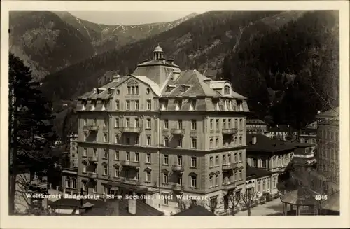 Ak Bad Gastein Badgastein in Salzburg, Hotel