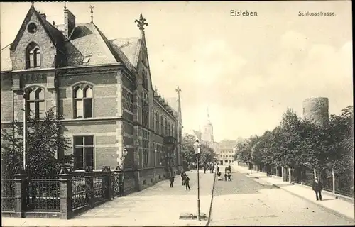 Ak Lutherstadt Eisleben, Schlossstraße