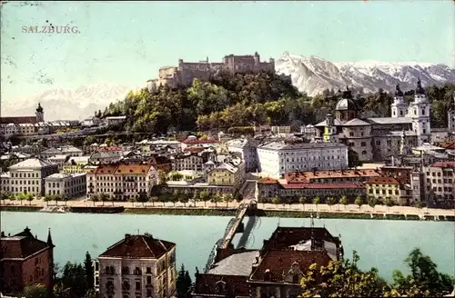 Ak Salzburg in Österreich, Panorama