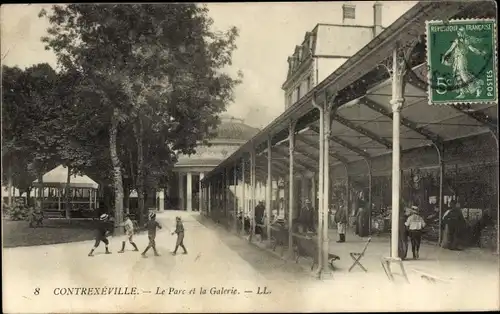 Ak Contrexéville Lothringen Vosges, Le Parc et la Galerie