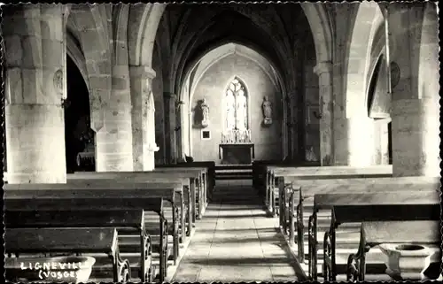 Ak Lignéville Vosges, Inneres der Kirche