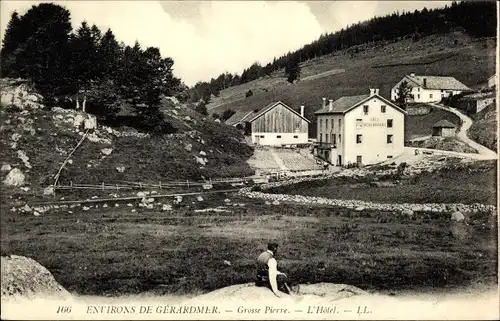 Ak Gérardmer Lothringen Vosges, Grosse Pierre, L'Hotel