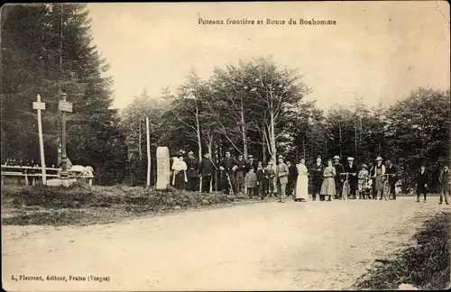 Ak Vosges, Poteaux frontiere et Route du Bonhomme