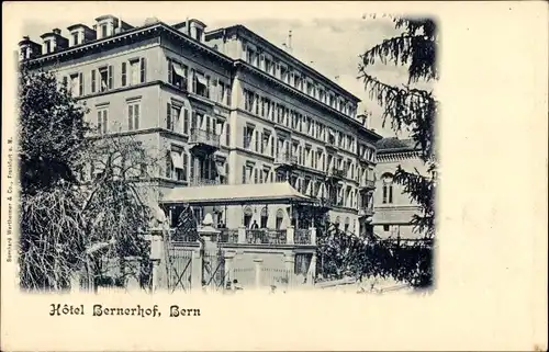 Ak Bern Stadt Schweiz, Hotel Bernerhof