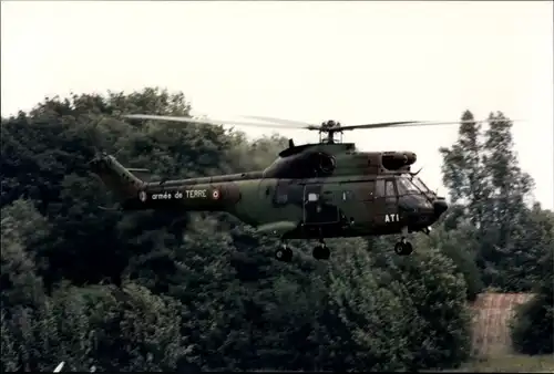 Foto Hubschrauber, Armee de Terre, Aérospatiale SA 330, französische Landstreitkräfte