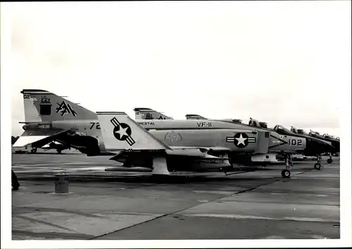 Foto Amerikanisches Militärflugzeug VF-11, McDonnell F-4 Phantom II Jagdbomber