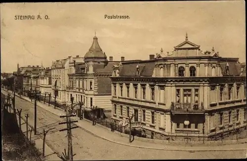 Ak Ścinawa Steinau an der Oder Schlesien, Poststraße