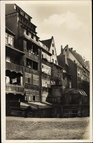 Ak Wrocław Breslau Schlesien, Häuser an der Weißgerberohle