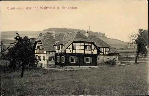 Ak Waitzdorf Hohnstein Sächsische Schweiz, Gasthof
