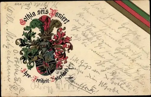 Studentika Litho Hannover, Gothia sei's Panier, Ehre, Freiheit, Vaterland