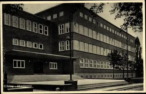 Ak Elbląg Elbing Westpreußen, Akademie, Gebäude