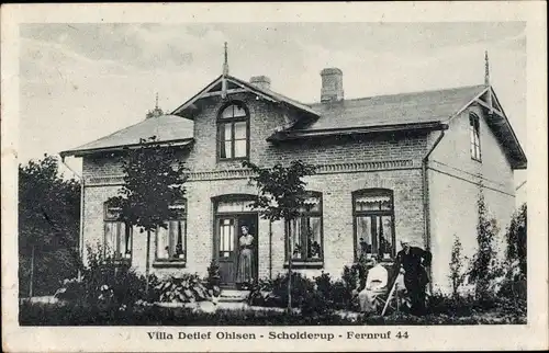 Ak Scholderup Taarstedt in Angeln, Villa Detlef Ohlsen