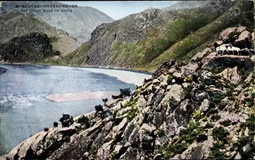 Ak China, The Great Wall, Landschaft
