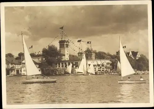 Ak Hamburg Nord Uhlenhorst, Blick auf Ortschaft und Umgebung