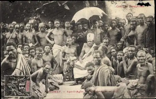 Ak Dahomey Benin, Ago li Agbo, König von Abomey und sein Hof