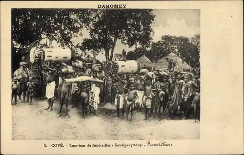 Ak Cove Dahomey Benin, Bestattungs-Tam-Tam