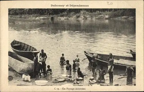 Ak Dahomey Benin, eine dahomeische Landschaft