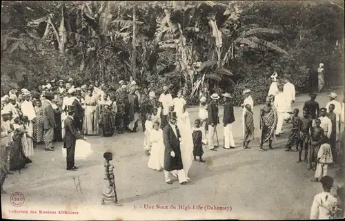 Ak Dahomey Benin, eine hochkarätige Hochzeit