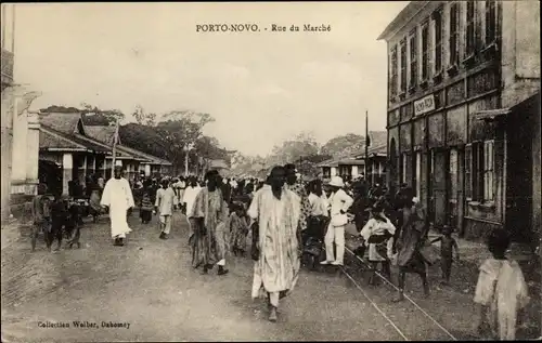 Ak Porto Novo Dahomey Benin, Rue du Marche