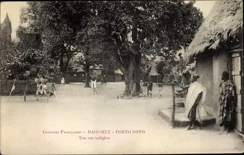 Ak Porto Novo Dahomey Benin, eine indigene Straße