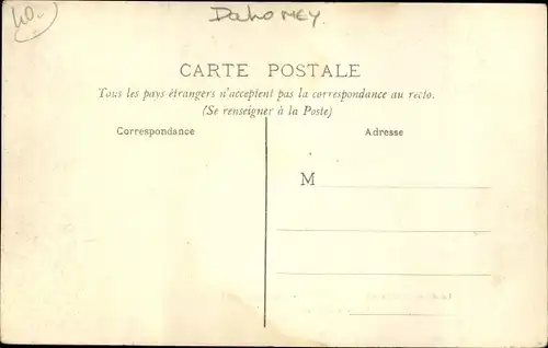 Ak Porto Novo Dahomey Benin, eine indigene Straße