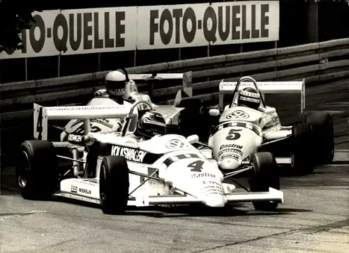 Foto Rennauto, Formel 3, Ralt RT 30 Volkswagen, Startnummer 4 Kris Nissen, 5 Adrian Campos