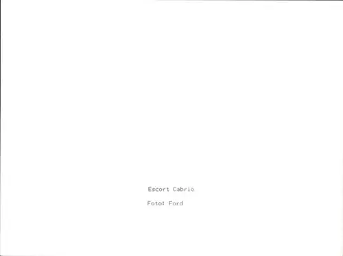 Foto Auto, Ford Escort Cabrio
