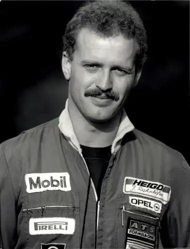 Foto Rennfahrer J. Rahnhöfer, Portrait