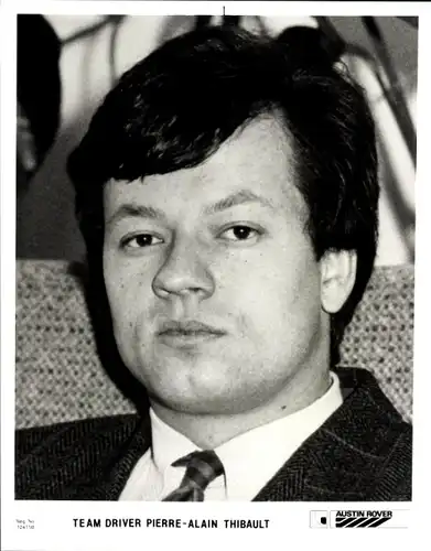 Foto Rennfahrer Alain Thibault, Austin Rover