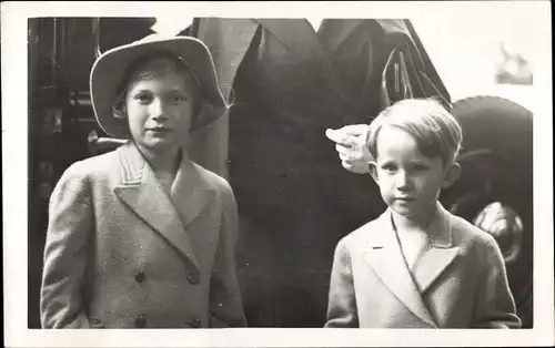 Ak Prinzessin und Prinz von Belgien, Portrait