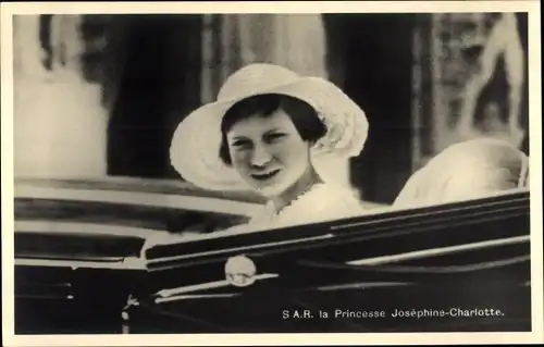 Ak Prinzessin Josephine Charlotte von Belgien, Portrait