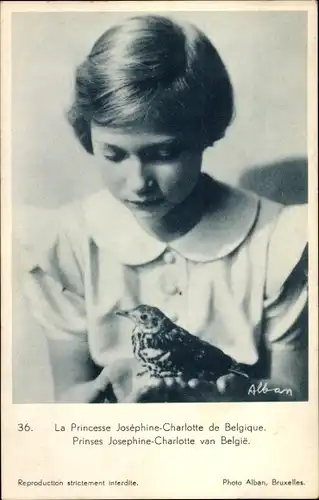 Ak Prinzessin Josephine Charlotte, Portrait