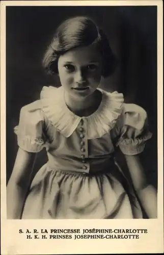 Ak S.A.R. la Princesse Josephine Charlotte de Belgique, Portrait