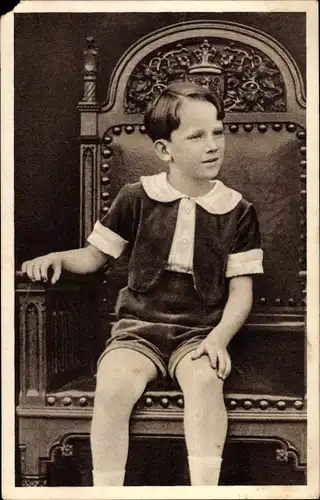 Ak Prince Baudouin, Kinderportrait
